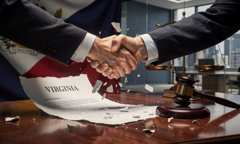 Breach of business contract in Virginia
